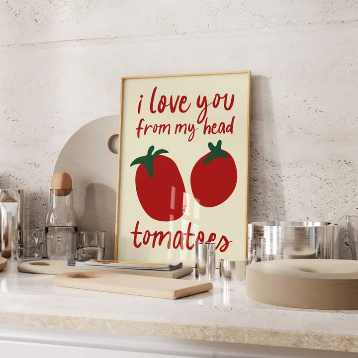 POSTERAMI - Wholesale Art Print - Love You Tomatoes Art Print1