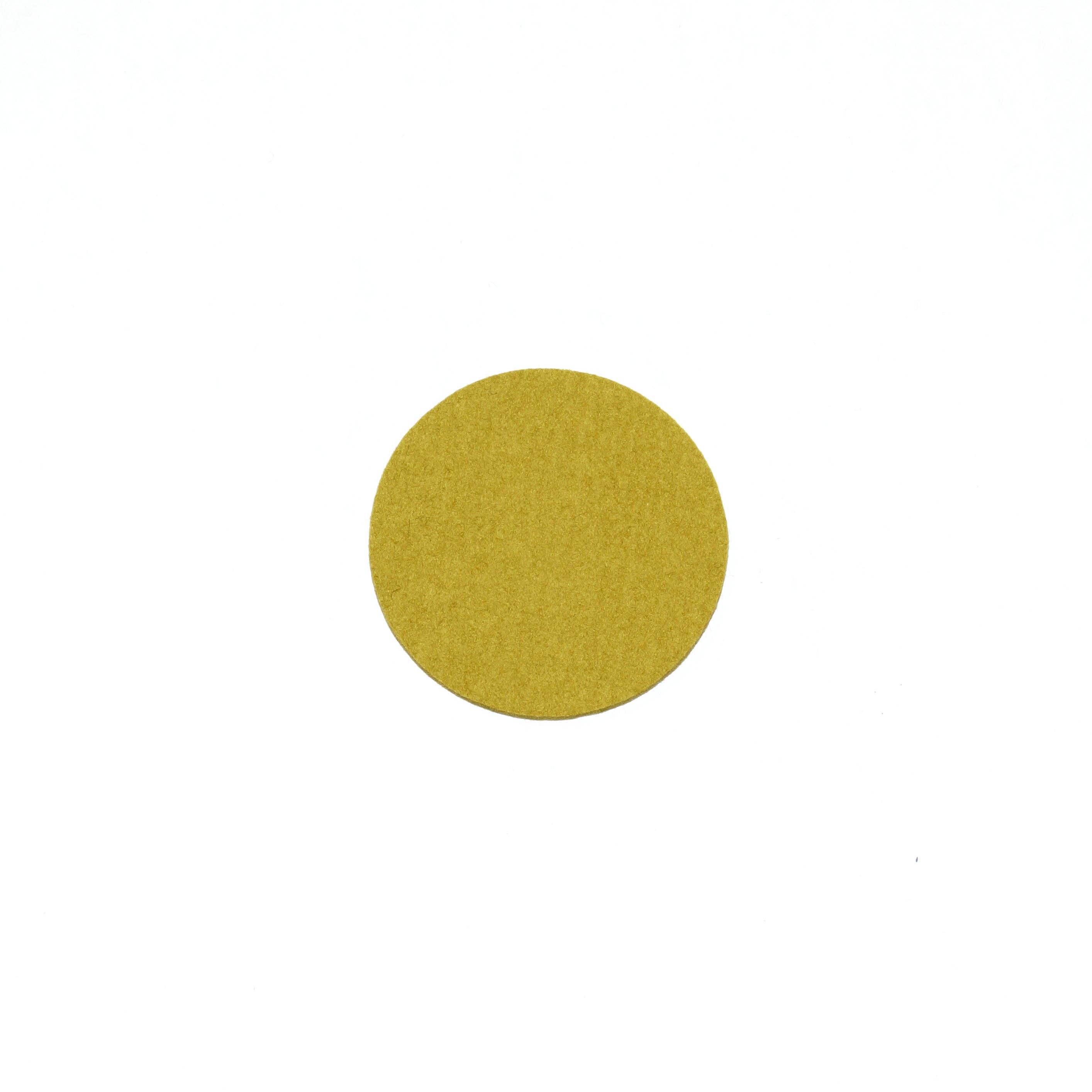 Parkhaus Felt - Vendita all'ingrosso Sottobicchiere - Sottobicchiere rotondo in 036 Senape, 10 cm