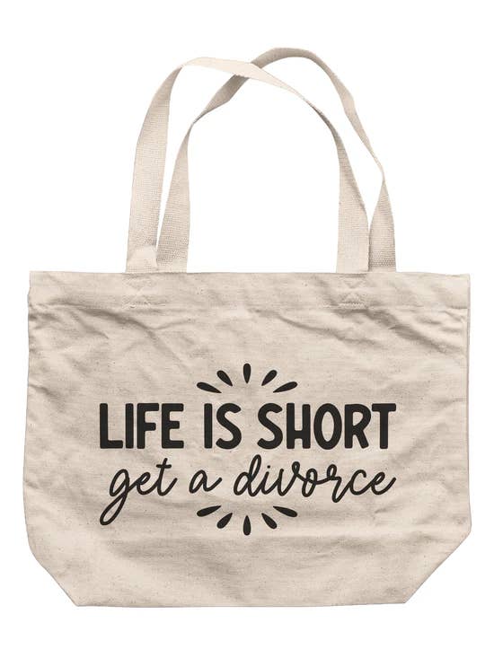 La vie est courte. Obtenez le divorce. Sac fourre-tout pour la vente par Hectic Rebellion