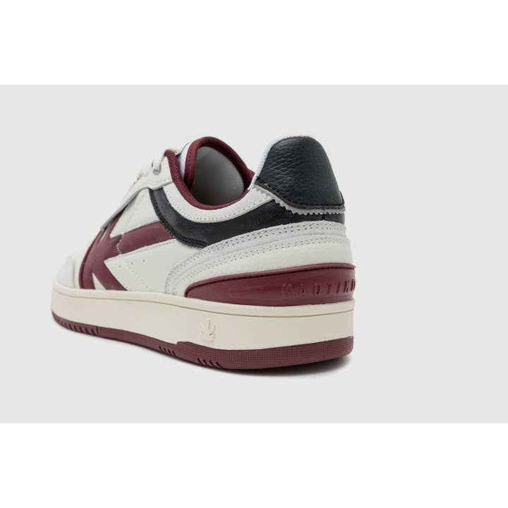 Kaotiko Footwear - Wholesale Athletic Sneakers - Men's - Boston Piping Man Color Off White/Burgundy1