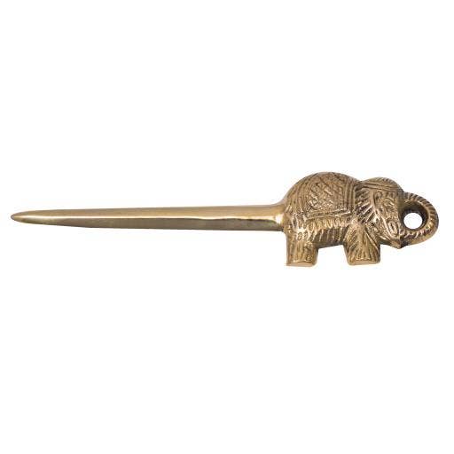Zenn Brass Letter Opener Elephant-631 for wholesale by International Gifts Ltd.