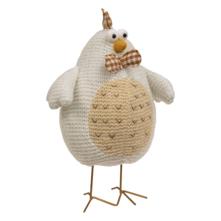 Knit Fabric Standing CHicken for wholesale by Bright Ideas