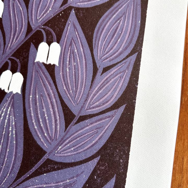 Katharine Watson - Wholesale Art Print - Solomon's Seal Poster - Blue