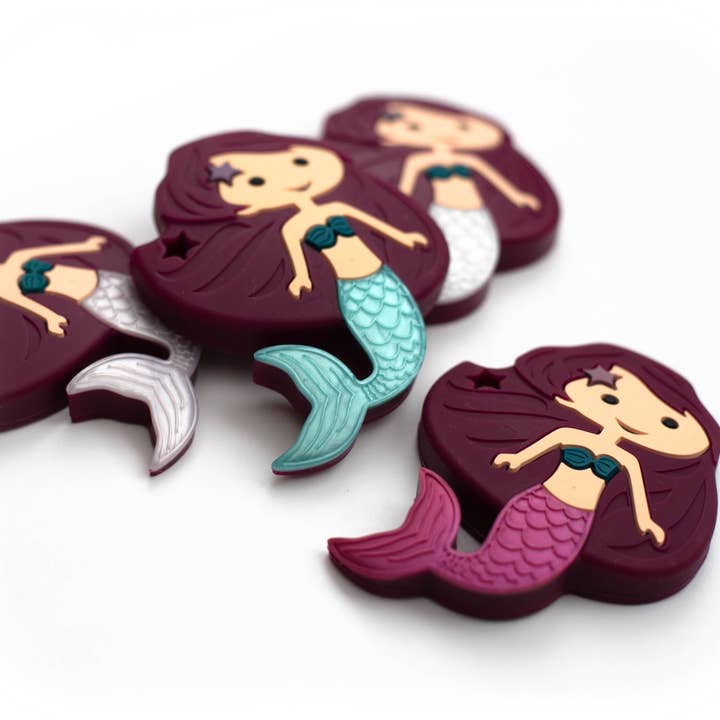 Baby Boos Teethers - Wholesale Teether (not clip-on) – Baby - Mermaid Silicone Teething Pendant©5