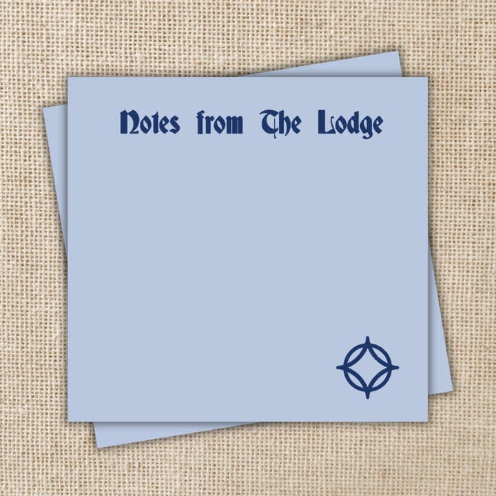 Notes From The Lodge Sticky Notes | Legendborn for wholesale by Kingdom of Threads
