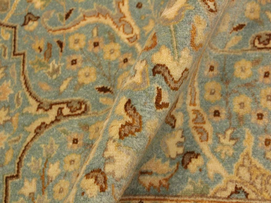 Arshs Fine Rugs - Wholesale  - Turkish Knotted Istanbul Jean Blue/Ivory Wool Rug - 4'2'' x 6'2''2