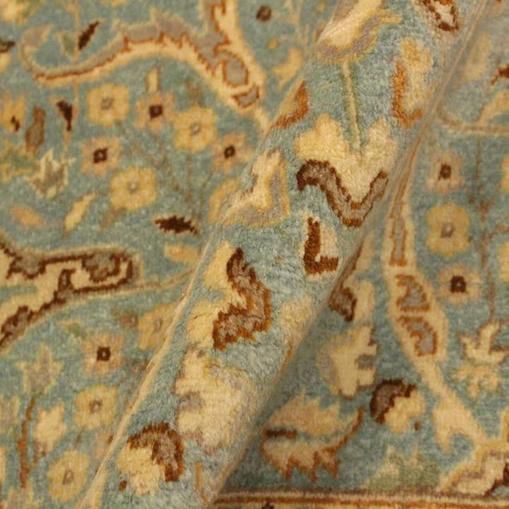 Arshs Fine Rugs - Wholesale - Turkish Knotted Istanbul Jean Blue/Ivory Wool Rug - 4'2'' x 6'2''2