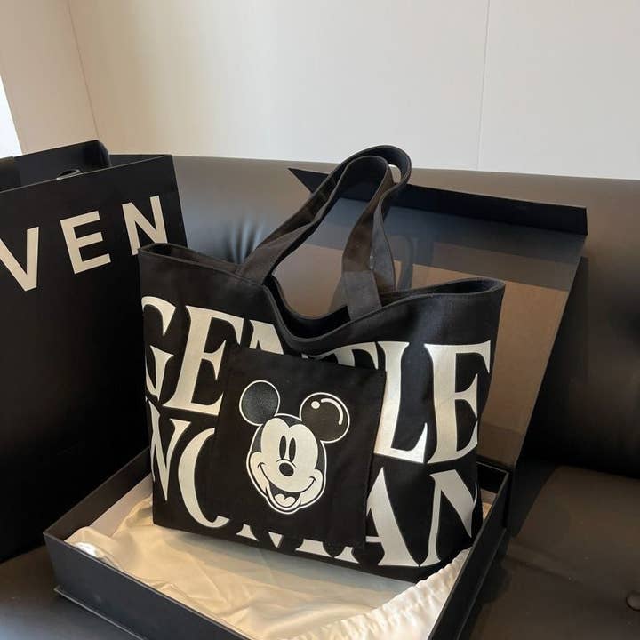 UZ Wholesale Store - Wholesale Tote bag – Women's - Large Capacity Canvas Tote Bag With Cartoon Animal Prints2