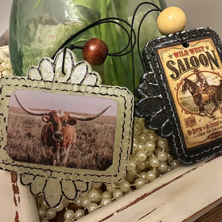 Western Car Freshies for wholesale by The Turquoise Pistol LLC