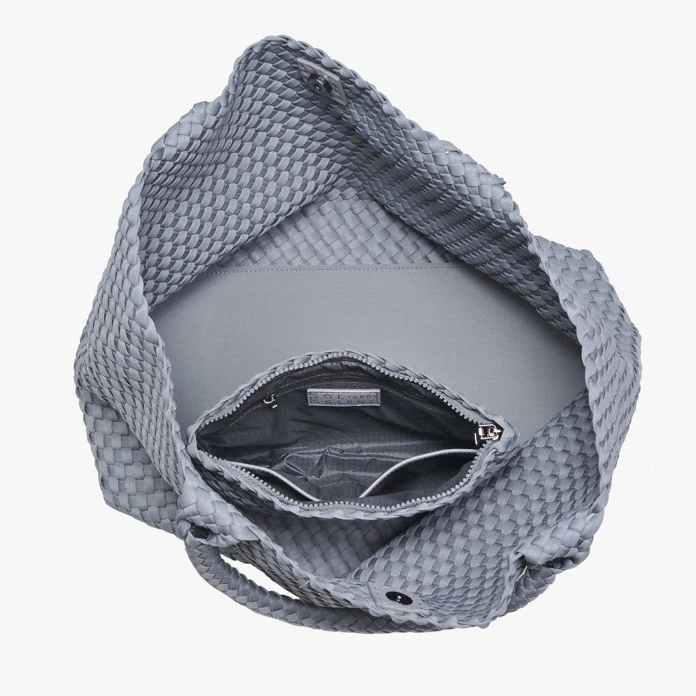 Sol and Selene – Großhandel Tragetasche – Damen – Große gewebte Neopren-Tasche "Sky's The Limit"39