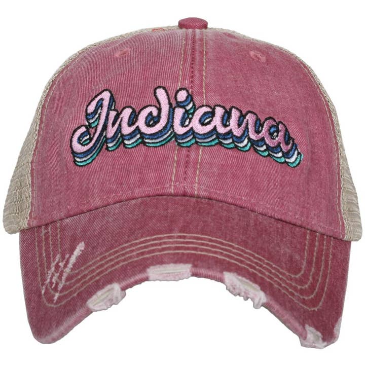 Katydid - Wholesale Trucker Hat - Women's - Indiana Layered Distressed Trucker Hats
