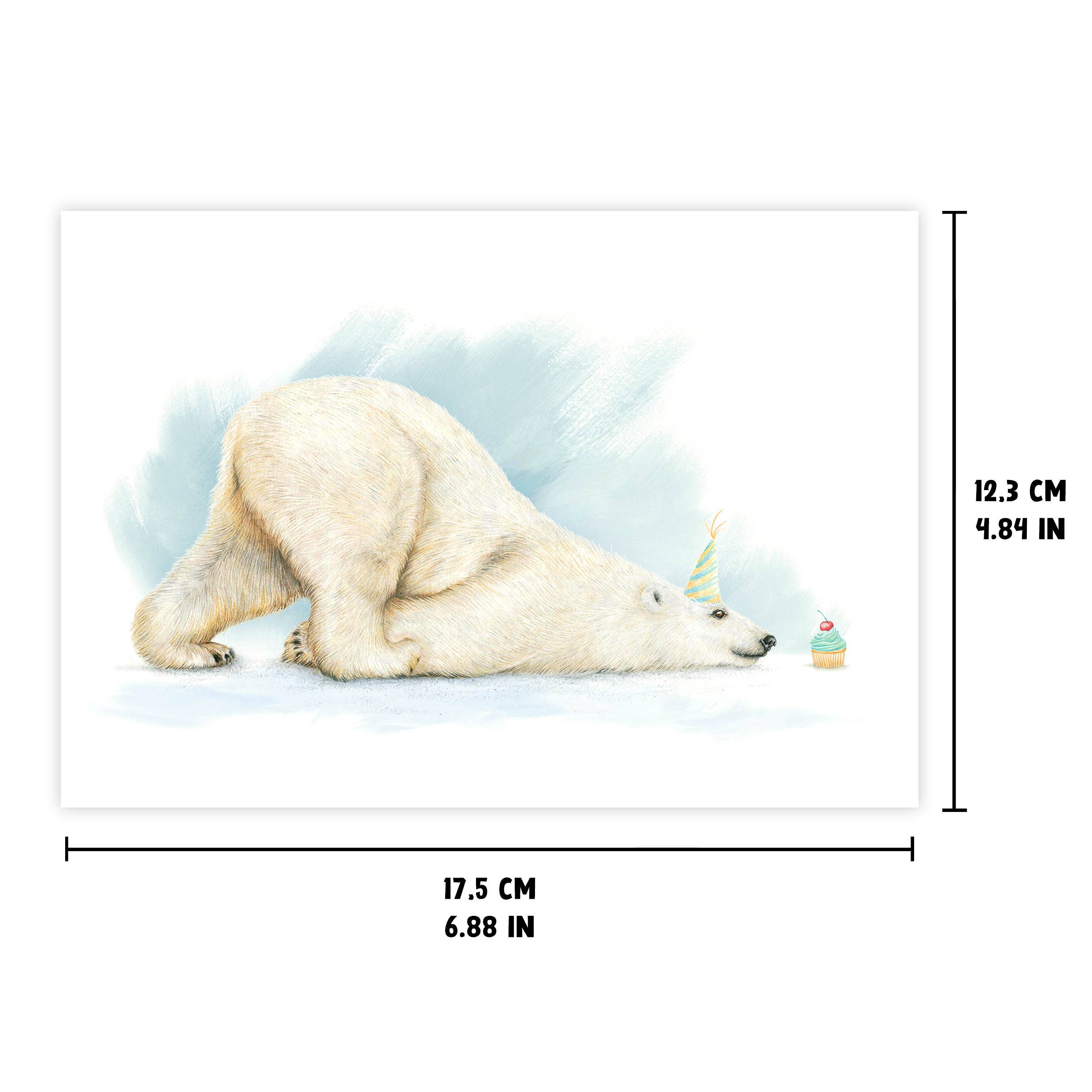 Beast of Paradise – postal de parabéns por atacado – Feliz Dia do Barco 'Polar', Cartão Aniversário, Cartão de Saudação Animal2