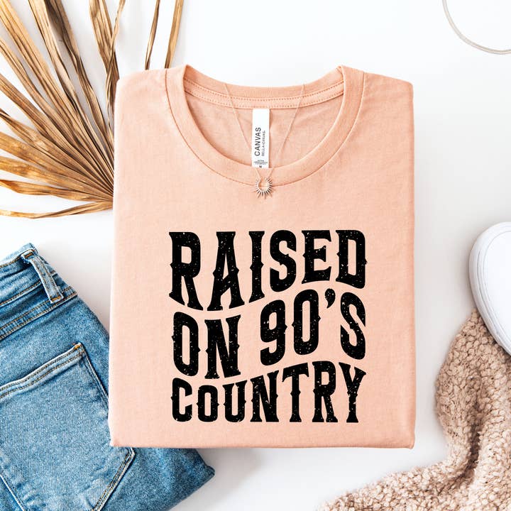 Willow Poppy - Wholesale Screen Printed T-Shirt - Women's - Raised on 90s Country Graphic Tee