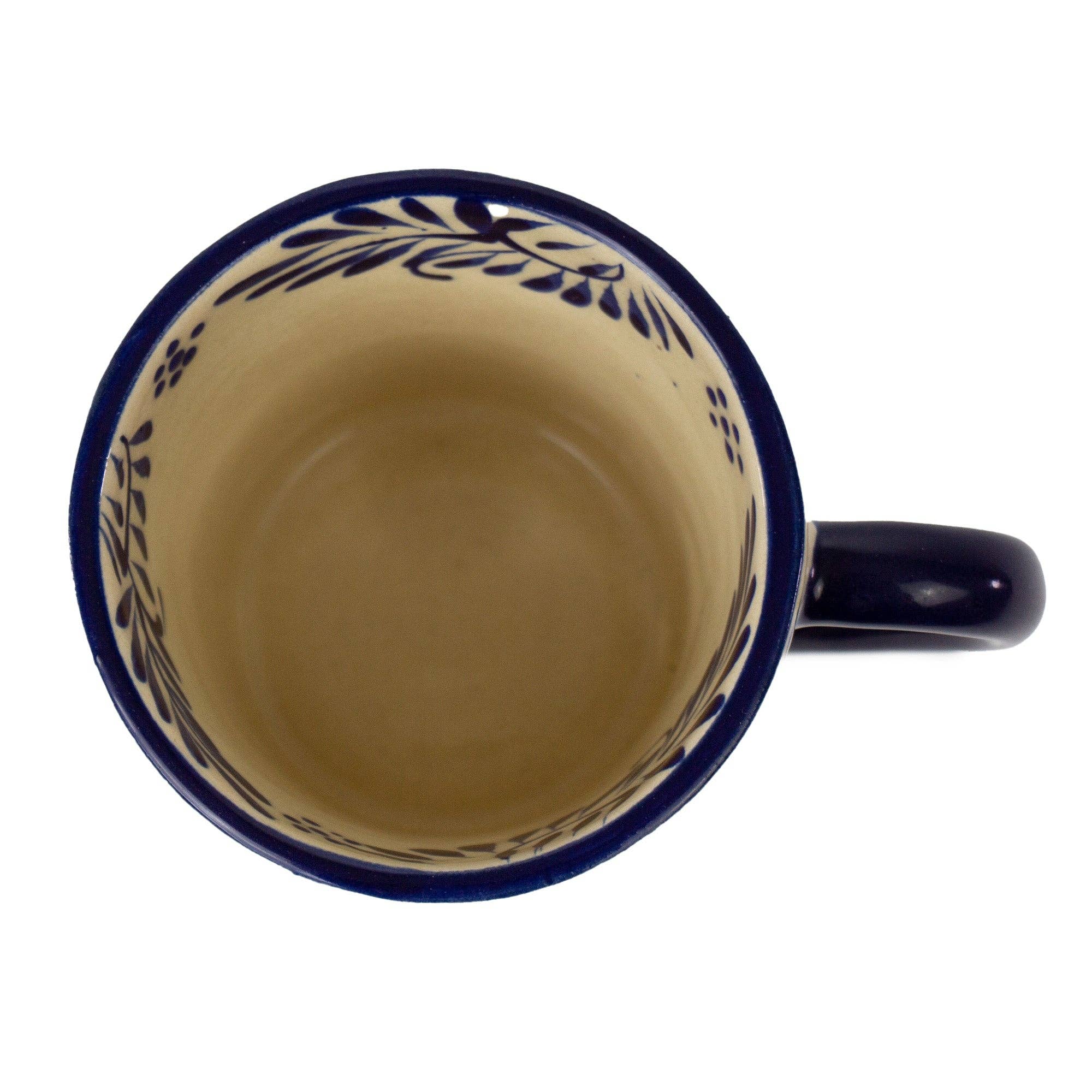 Global Crafts - Wholesale Coffee Mug - Encantada Mexican Handmade Pottery Set of 2 Mugs, Plumeodo3