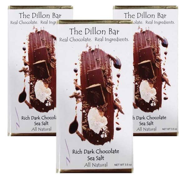 Dark Chocolate Sea Salt for wholesale by Dillon's Chocolates, llc