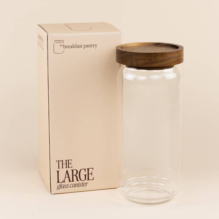 The Breakfast Pantry - Wholesale Canister - The Large Glass Canister
