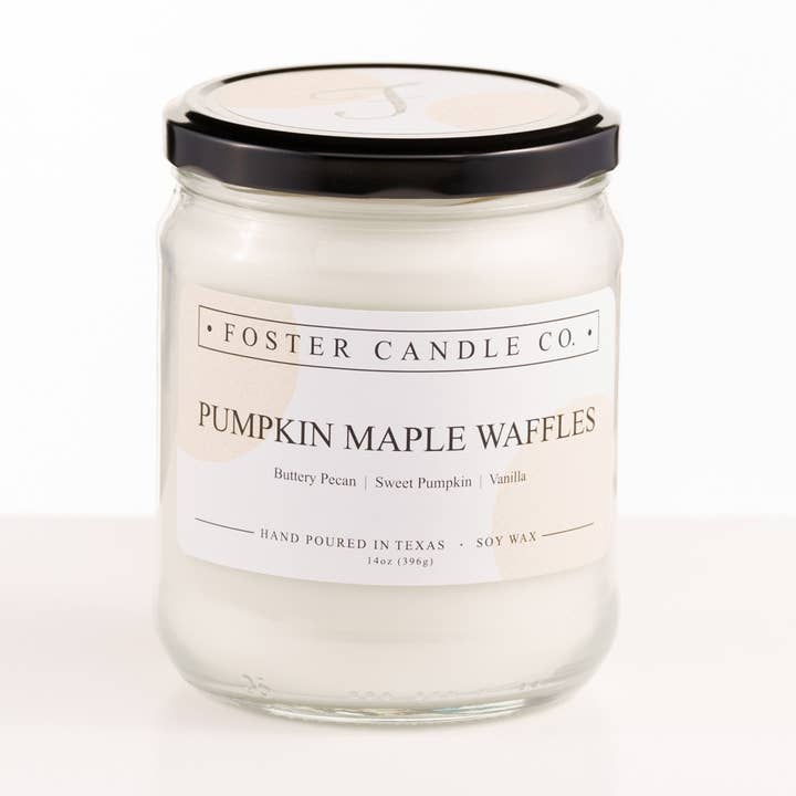 Waffles de calabaza y arce para venta al por mayor de Foster Candle Company LLC