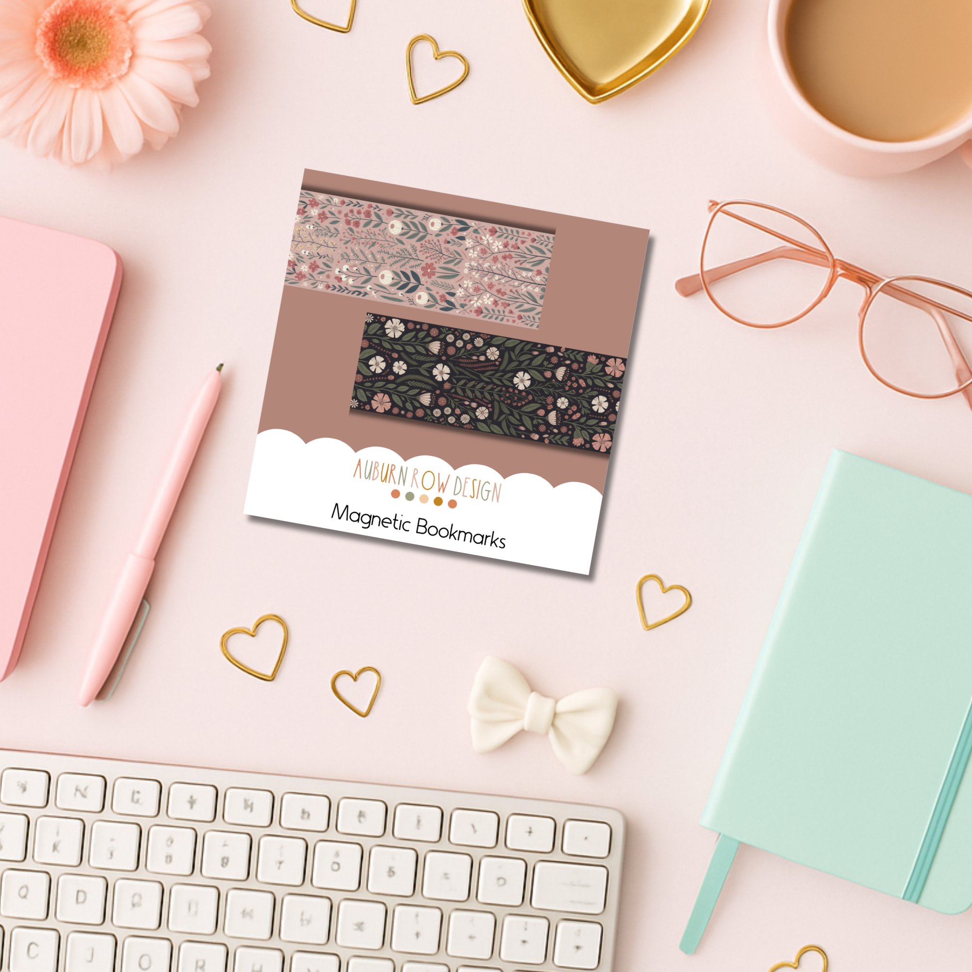 Auburn Row Design – Großhandel Lesezeichen – Cottagecore Blumen Magnet-Lesezeichen-Set7