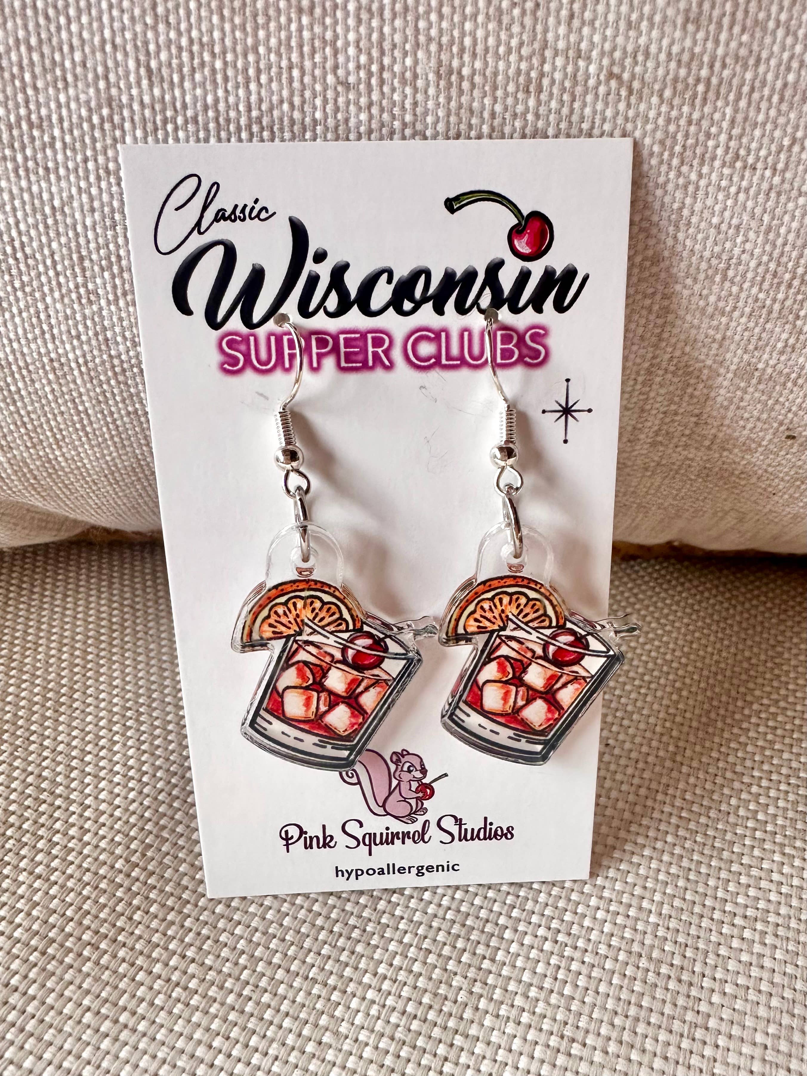 Pink Squirrel Studios - Wholesale Dangle Earrings - EARRINGS - Wisconsin Supper Club Collection3