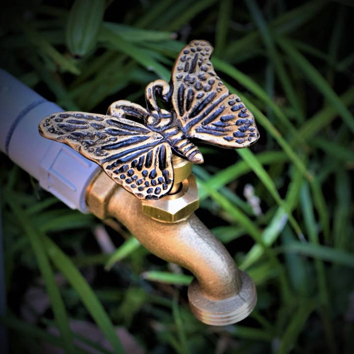 Festive Faucets - Wholesale Outdoor Ornament/Decor - Festive Faucets Butterfly Decorative Outdoor Faucet Handle