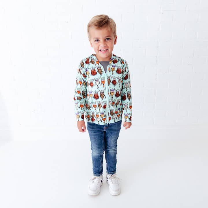 Nordic Dreams Vikings Bamboo Huvtröja med dragkedja för barn för wholesale av Dreamiere