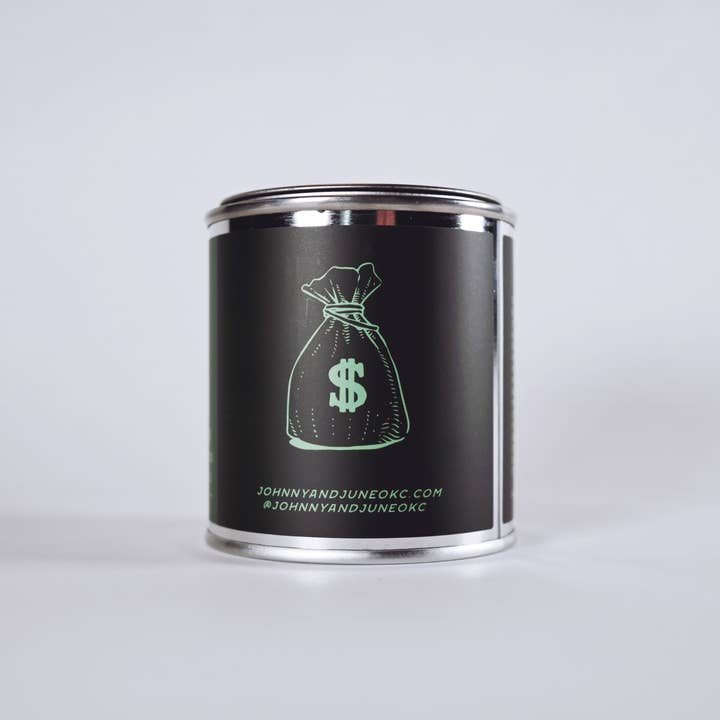 Johnny and June - Wholesale Travel Candles - Bandit 8oz Tin Soy Candle2