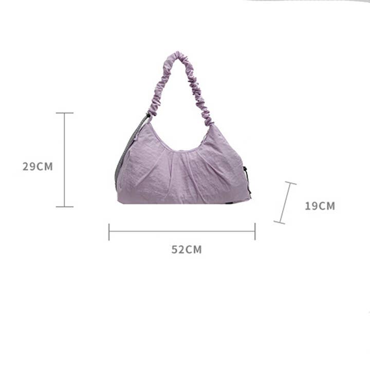 ACCITY - Wholesale Shoulder Bag - Women's - ARTISTIC SIMPLE PLEATED HANDBAG_CWAB3266