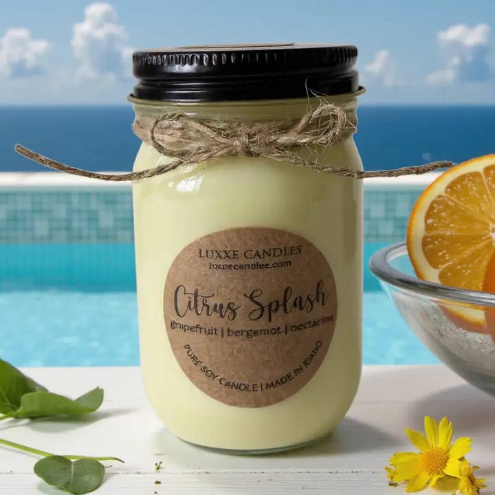 Citrus Splash | Økologisk Sojalyset for engroshandel hos LUXXE Candles