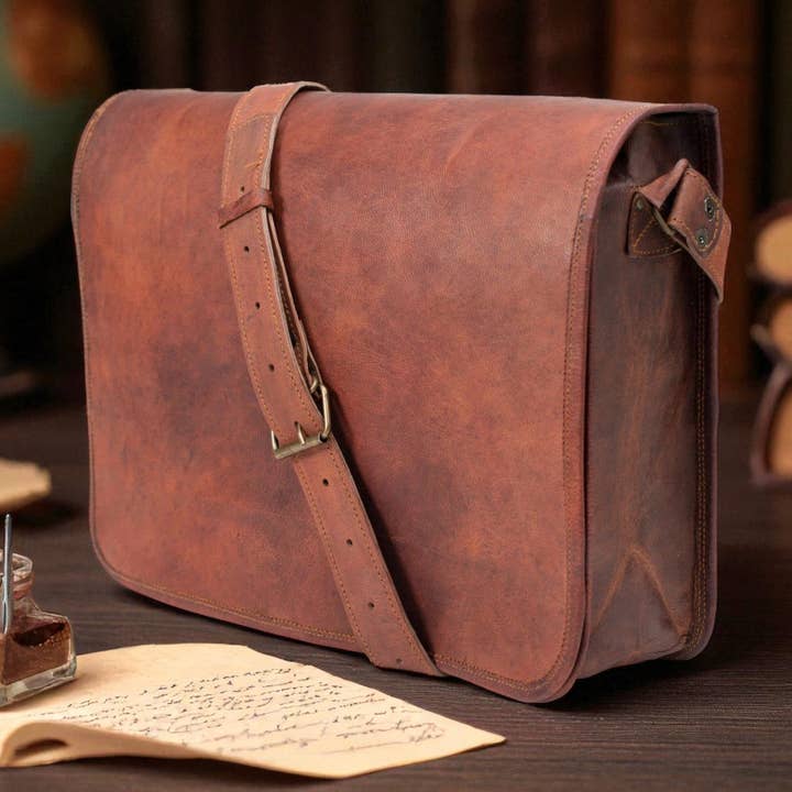 Äkta getläder axelväska för män och kvinnor för wholesale av Hana Exports