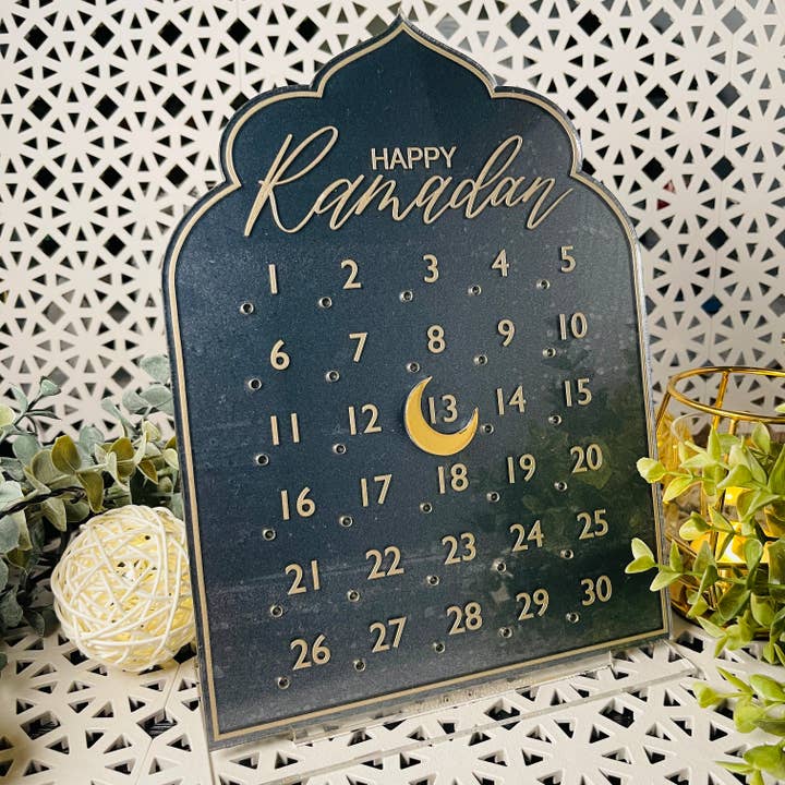 Calendrier du Ramadan | Décoration du Ramadan pour la vente par Intuitive Lines