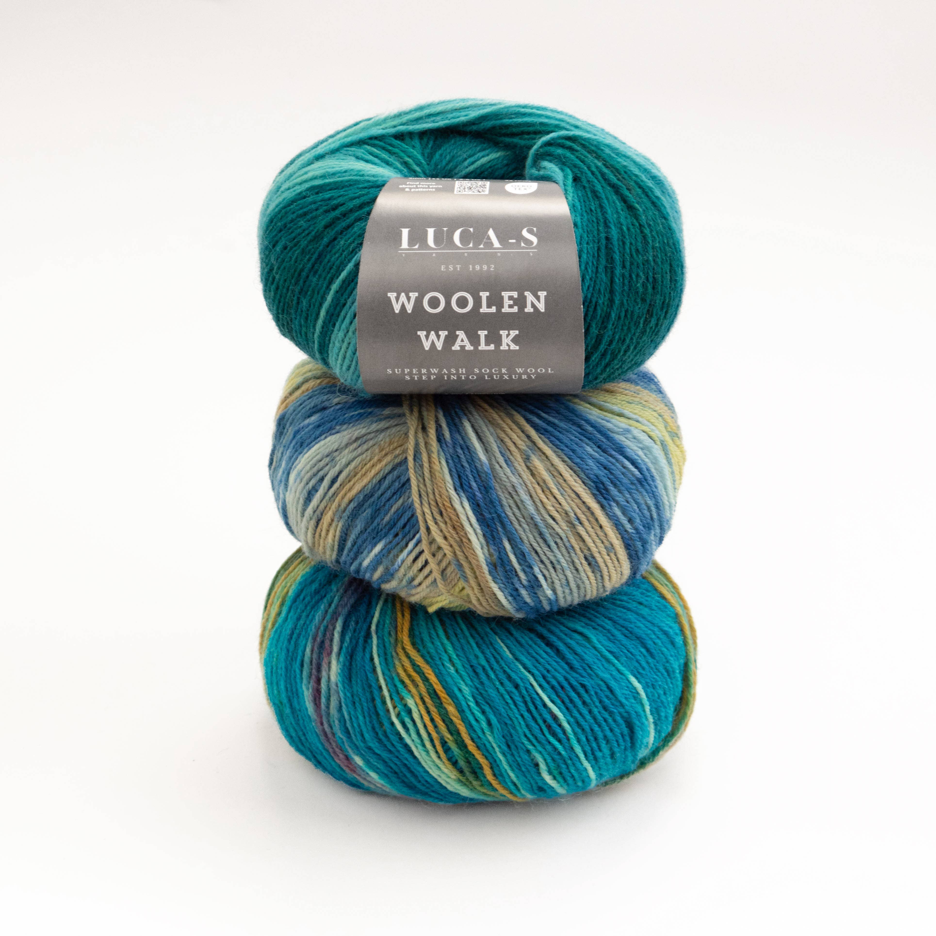 Luca-S - Venta al por mayor Hilos - Luca-S WoolenWalk - Lana de Calcetines Superwash, Hilo para Tejer59