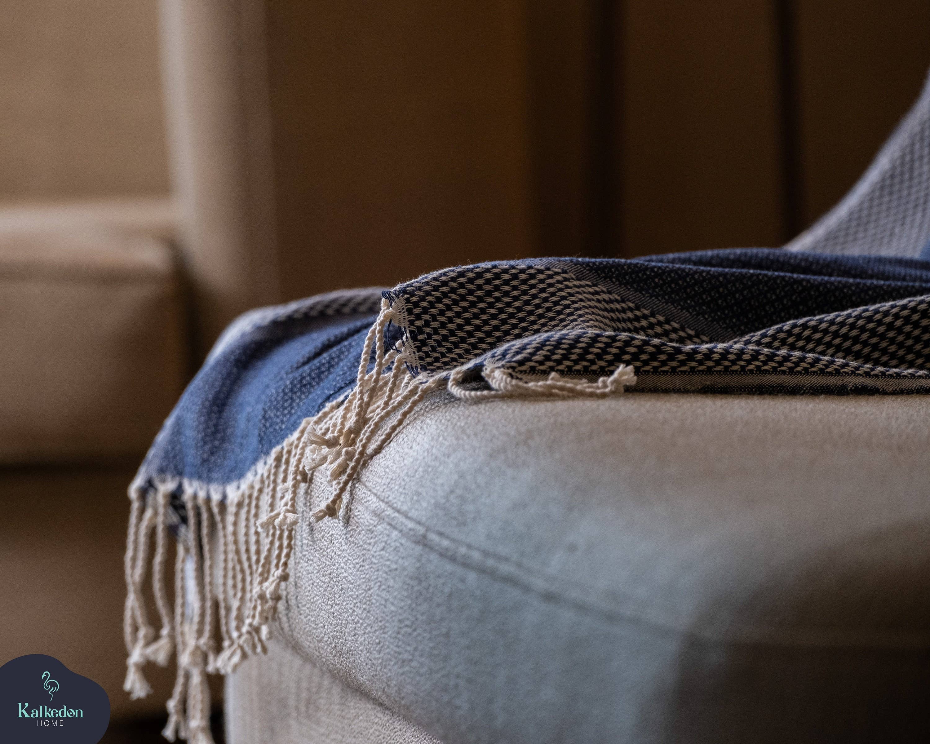 Kalkedon Towels – wholesale Prydnadsfilt – Handvävd turkisk handduk och lyxig strandpläd6