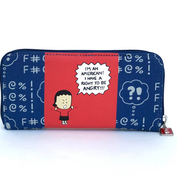 Angry Little Girls - Wholesale Tote Bag - Women's - I'm an American I Have a Right To Be Angry! tote bag and wallet set4