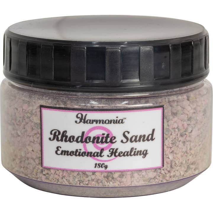 Kheops International - Wholesale Meditation Supplies - Gemstone Sand Jar 180 Gr - Rhodonite (Each)