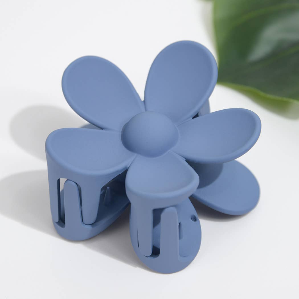 TheDivaSoap - Vente Pince à cheveux – femme - Pince à épingle en forme de marguerite de 2,75 po, couleur unie mate3