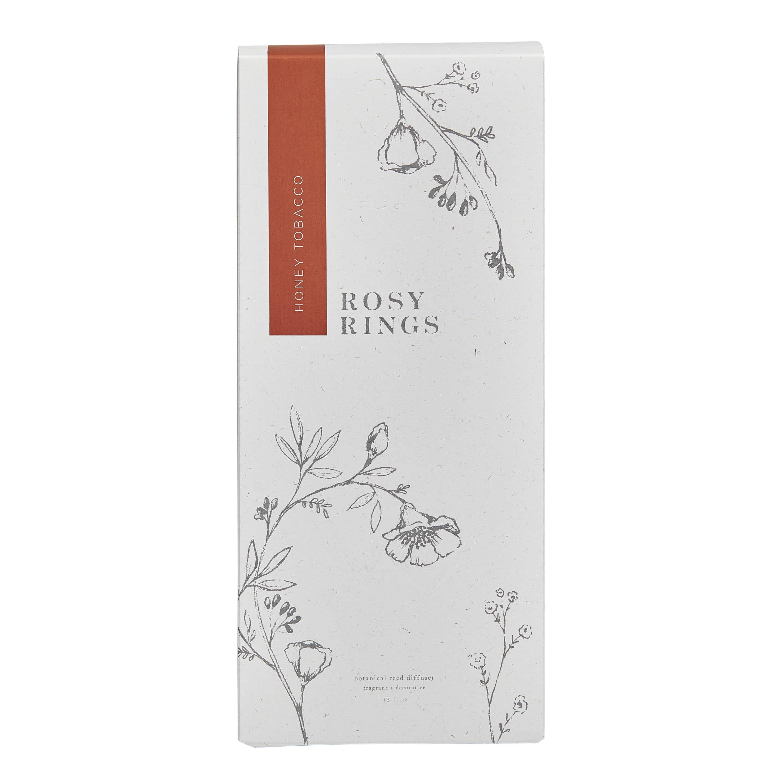 Rosy Rings - Wholesale Reed Diffuser - Honey Tobacco 13 oz Botanical Diffuser1