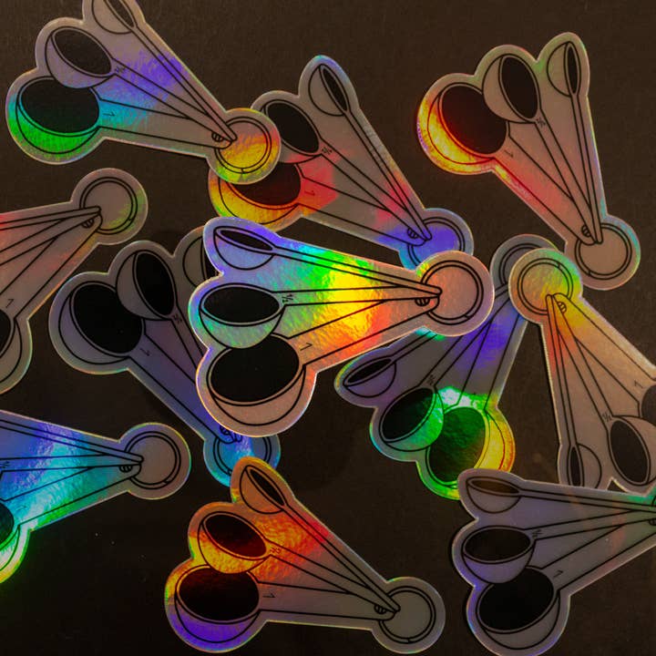 Holografischer Messbecher-Aufkleber für den Großhandel von DesignwithMurial