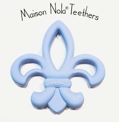Maison Nola Baby - Wholesale Teether (Not Clip-On) - Baby - FleurDeLis Louisiana Silicone Baby Teether2