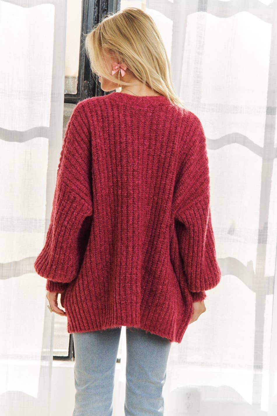 ADORA LA – wholesale Cardigan – Women’s – CESW3441A - BUTTON DOWN COZY SWEATER CARDIGAN15