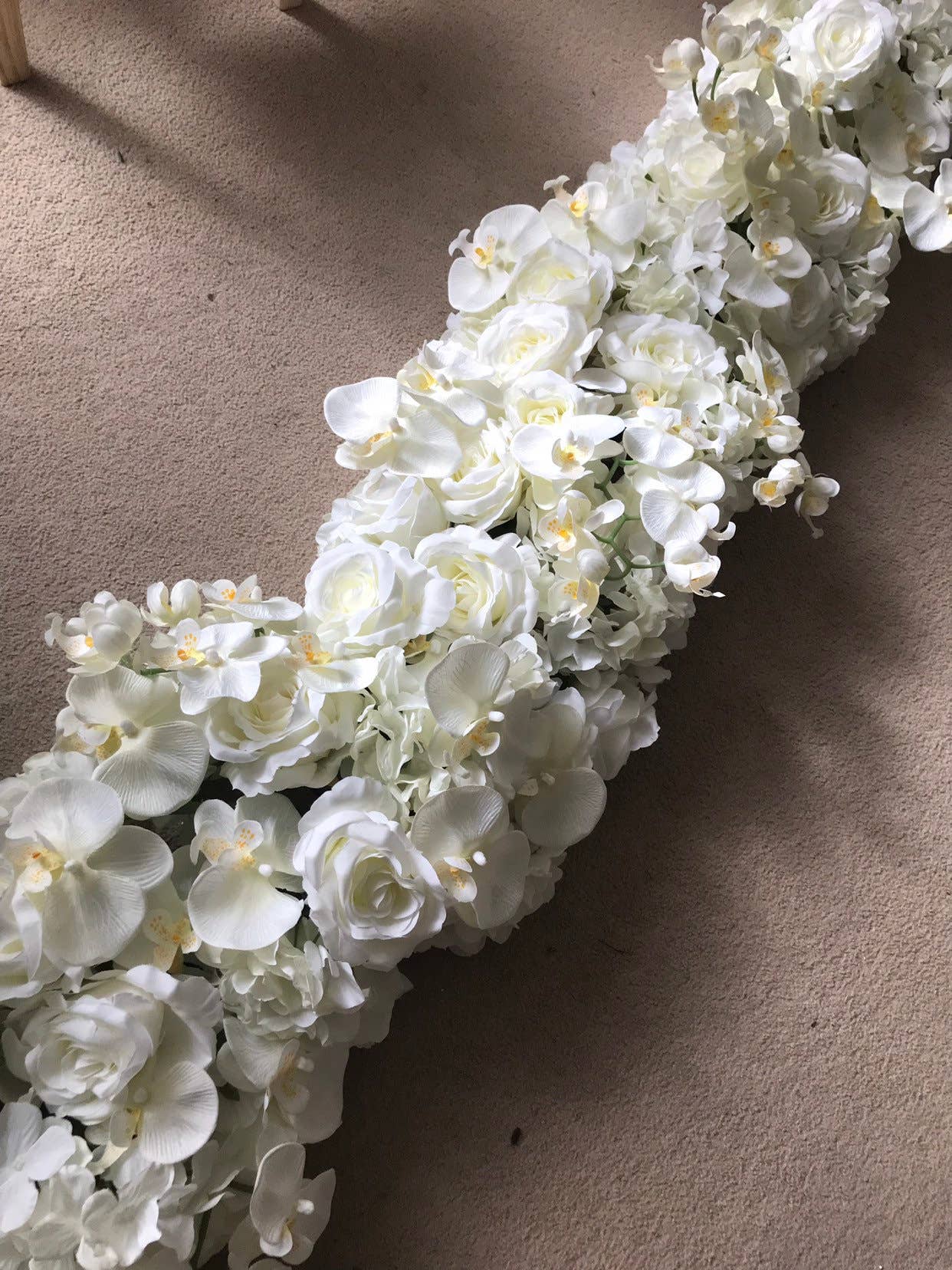 IVY CRUZ – wholesale Bunting/garland – Orchids Flower Garland, White Rose Flower Garland, Orchid6