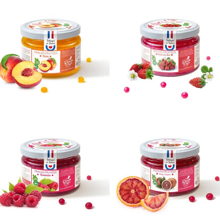 My Bubble Tea - Wholesale Iced Tea - Mix 4 Flavors Bubble Tea 240g Classic - Made in France0