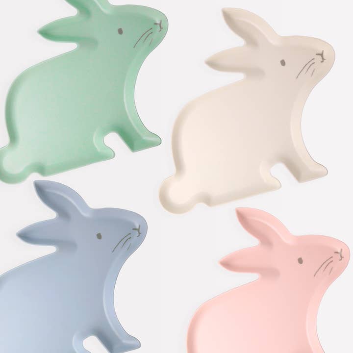 Meri Meri - Wholesale Disposable Plate - Reusable Bamboo Bunny Plates