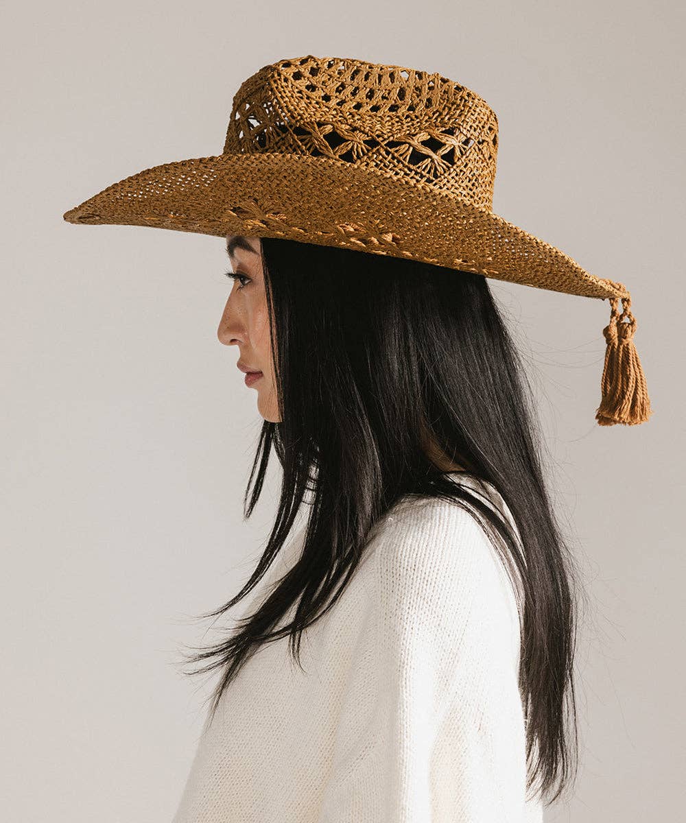 Gigi Pip - Wholesale Cowboy Hat - Women's - Remy Vented Straw Cowboy Hat5