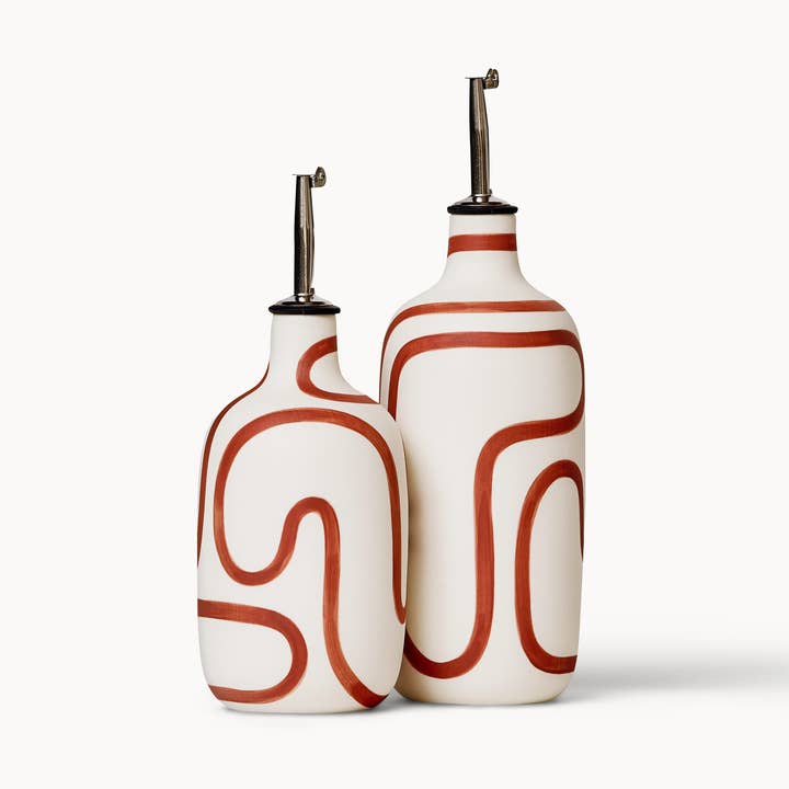 Oil / Vinegar Cruets - Canyon Outline for wholesale by Franca