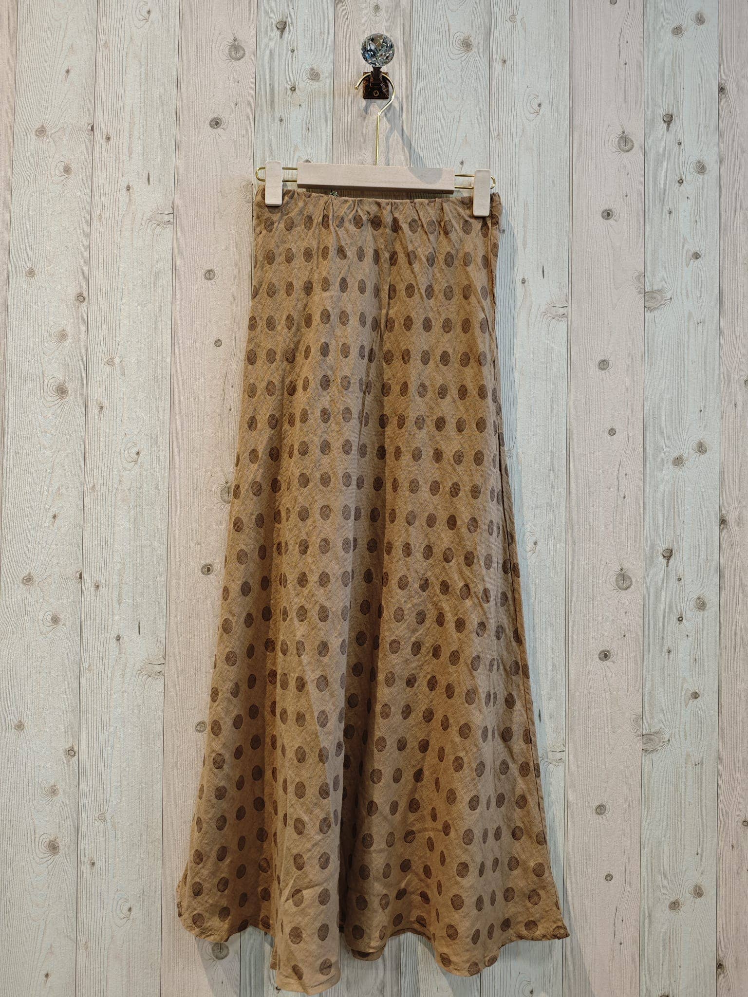 Linen & More - Wholesale Skirt - Women's - REF 13561 POLKA DOT SKIRT 100% LINEN8