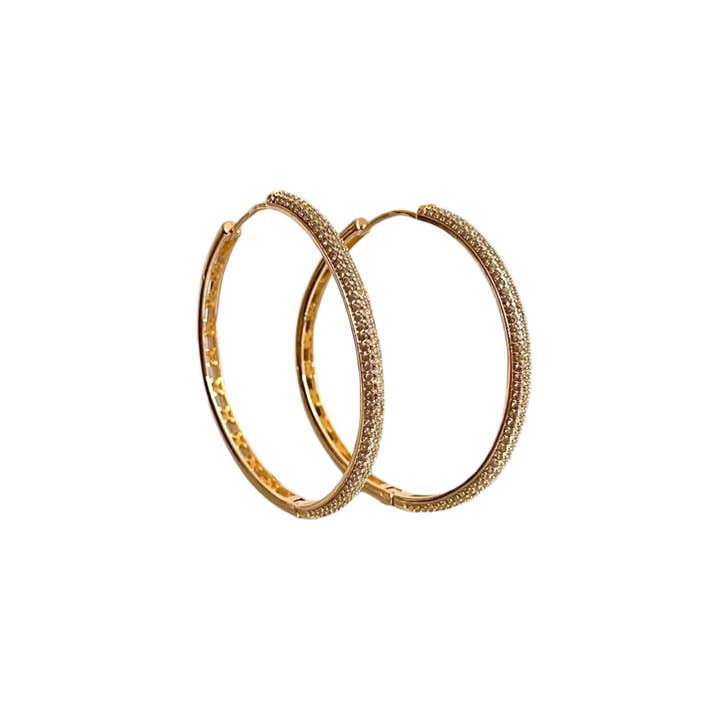 AF Design - Vendita all'ingrosso Orecchini a cerchio - Orecchini a Cerchio Grandi in Oro 18K1