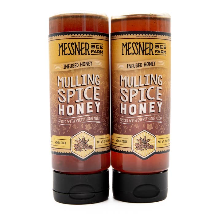 Messner Bee Farm - Wholesale Honey - Mulling Spice Infused Honey / Robust and Warm / 12oz