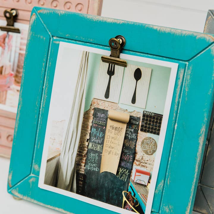 Engraved Classic Style Wooden Clip Frame for wholesale by Grace Graffiti