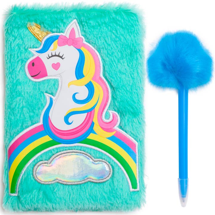 Taccuino Fluffy - Unicorno arcobaleno per la vendita all'ingrosso da parte di Mad Ally