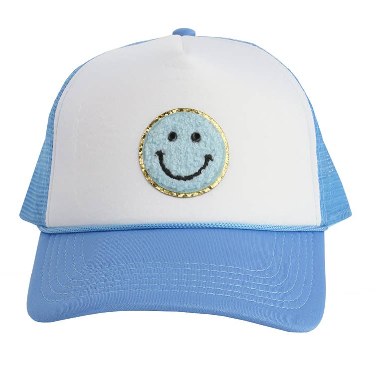 Sparkle Sisters by Couture Clips - Wholesale Kids Hat - Kids - Happy Face Patch Trucker Hat1